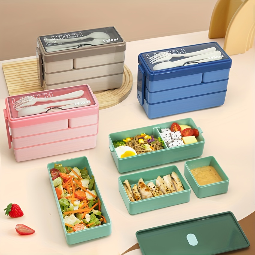 Food Xxl - 1450ML Bento Lunchbox Grote capaciteit Meerlaagse