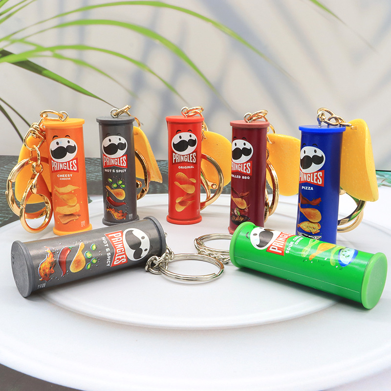 Food Snacks Chips - Creatieve Aardappelchip Sleutelhanger - Realistische Hars