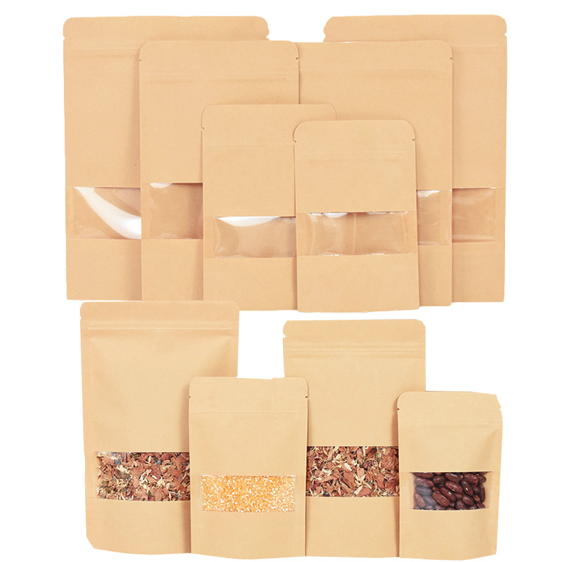Food Snacks For Party - 20/50 Stuks Kraftpapier Zip Lock Zakken