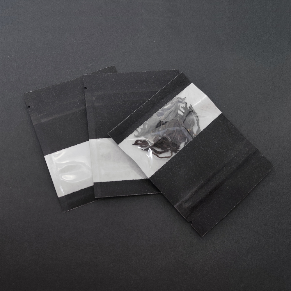 Food Snacks Packets - 100 stuks zwart hersluitbaar kraftpapier voedsel