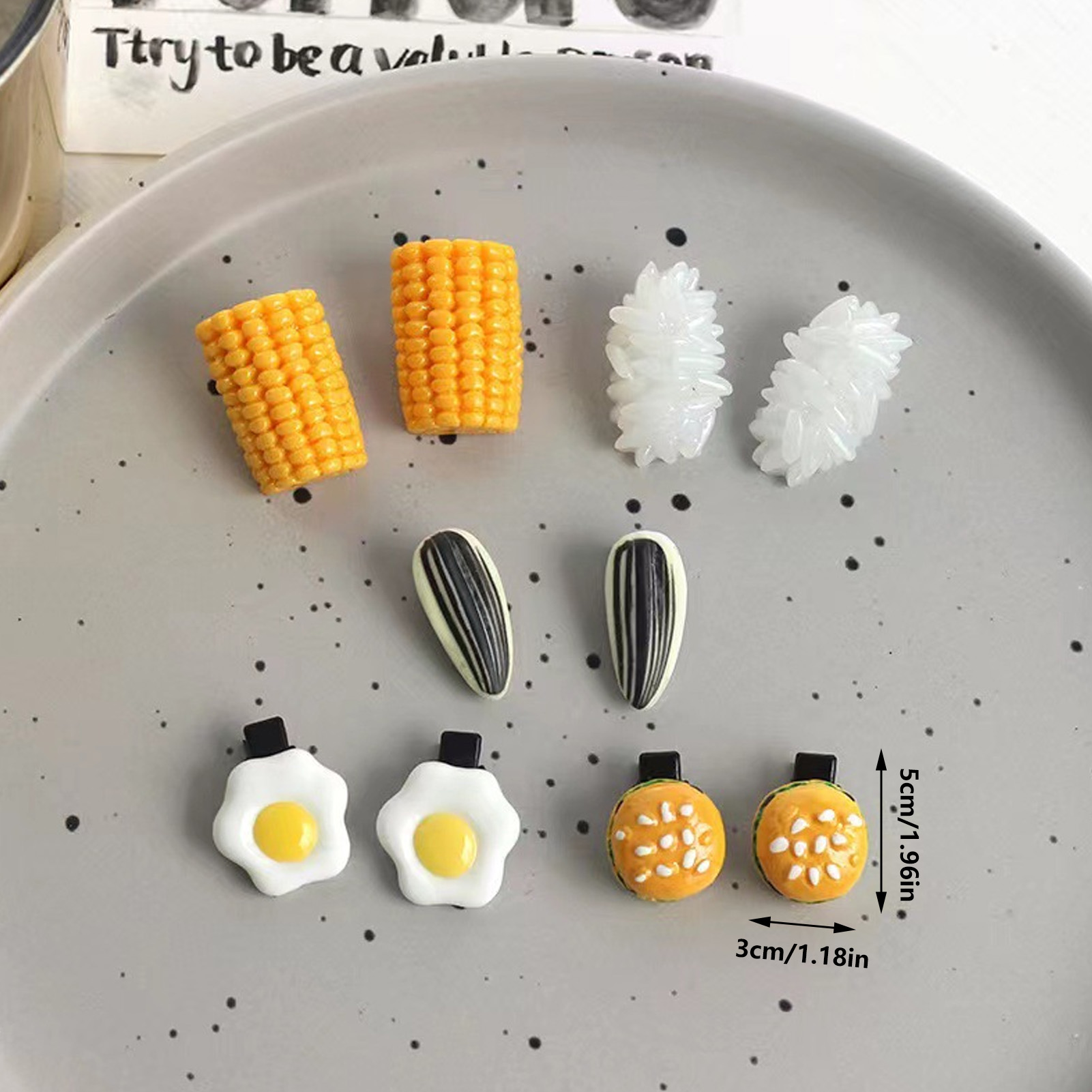 Mini Food Haarclips Set Realis - Food Snacks For Kids recensie en prijs
