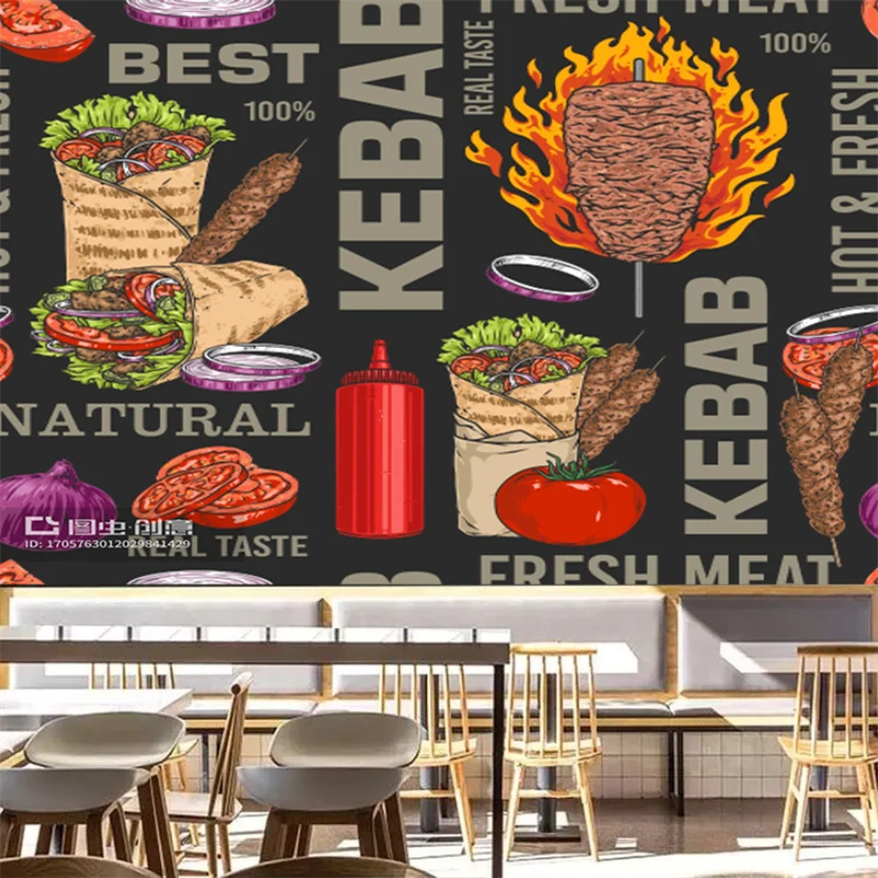 Custom Kebab Fast-Food Restaur - Food Snacks Background recensie en prijs