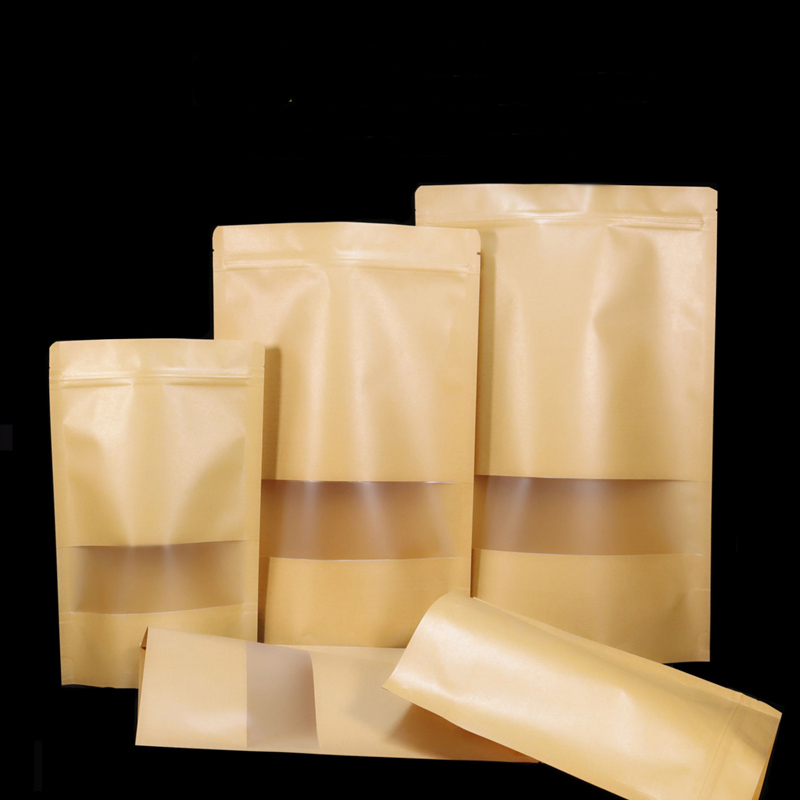 100 STKS Bruin Doypack Kraft V - Food Snacks Packets recensie en prijs
