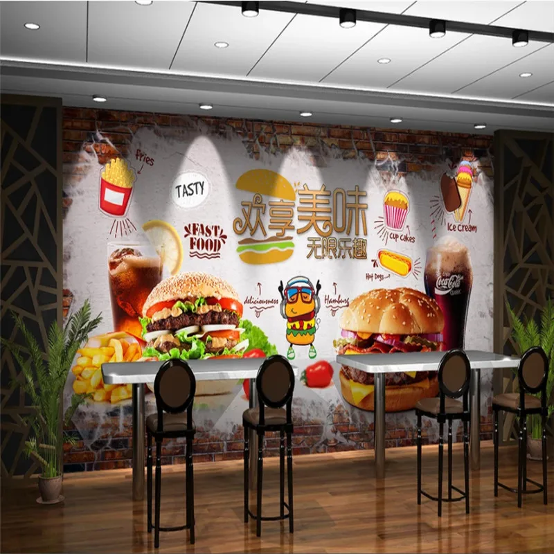 Aangepaste tekst Burger Friete - Food Snacks Background recensie en prijs