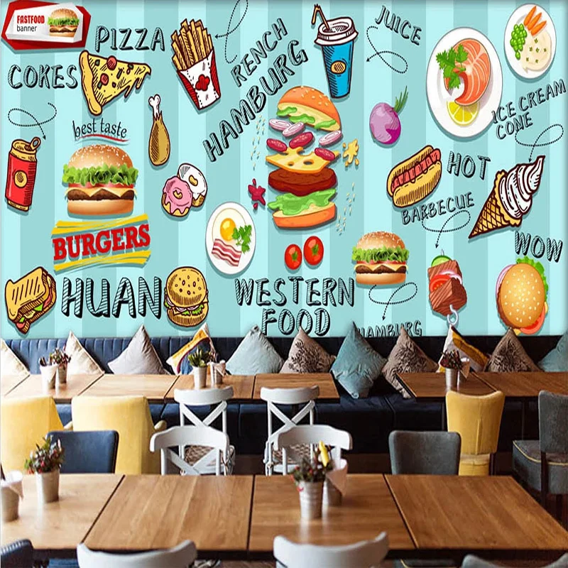 Op maat gemaakt 3D-behang met  - Food Snacks Background recensie en prijs