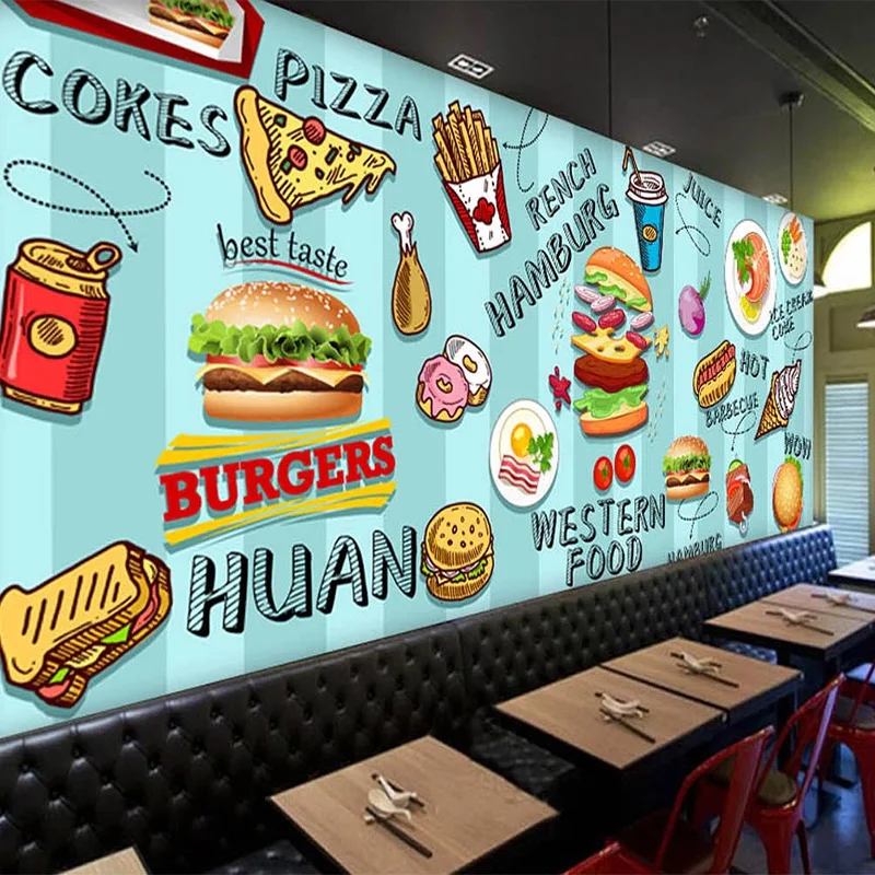 Op maat gemaakt 3D-behang met  - Food Snacks Background recensie en prijs