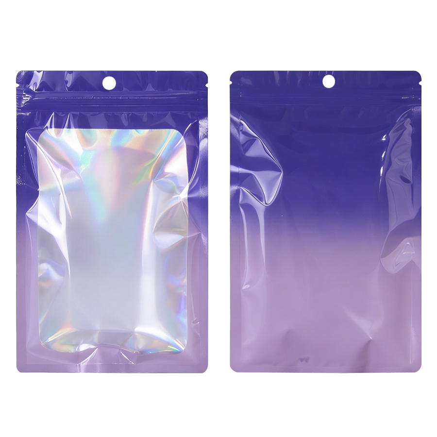 Holografische kleurrijke vierk - Food With Snacks recensie en prijs