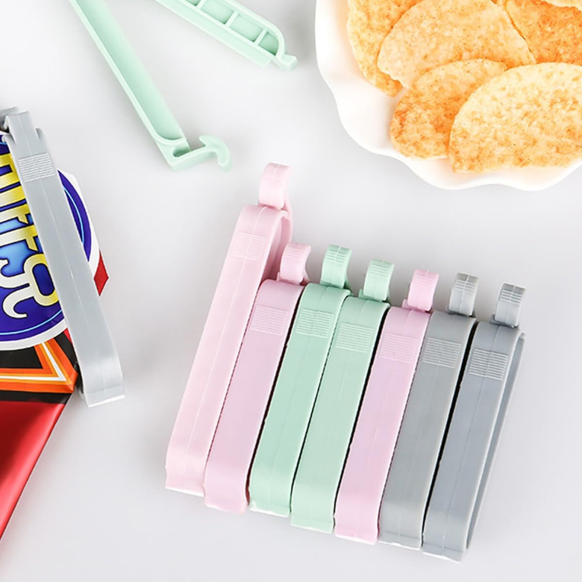 12 stuks Gemengde Kleur Plasti - Food Snacks Chips recensie en prijs