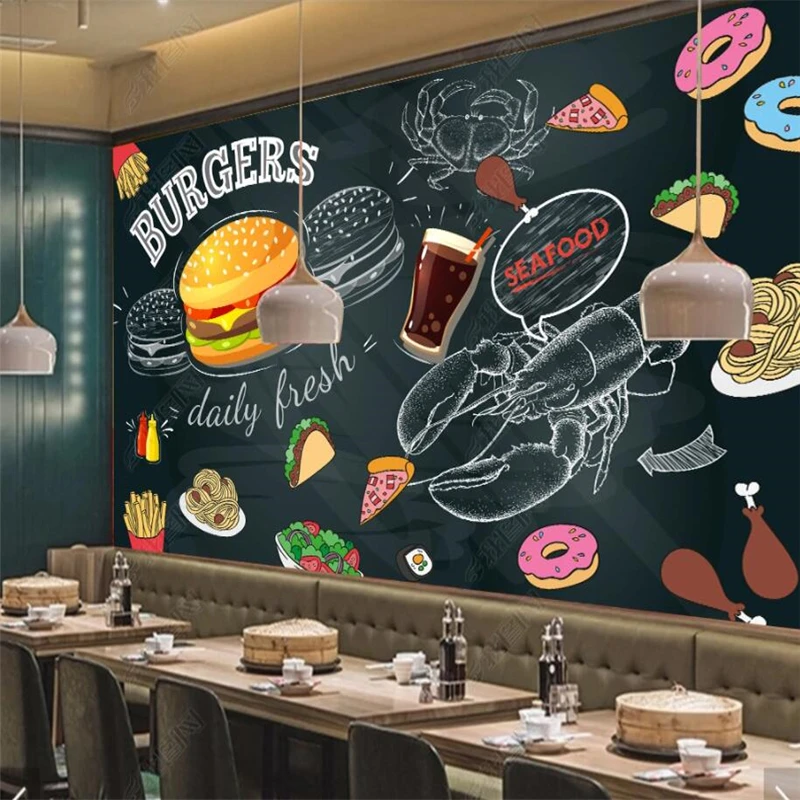 Schoolbord handgeschilderde ha - Food Snacks Background recensie en prijs