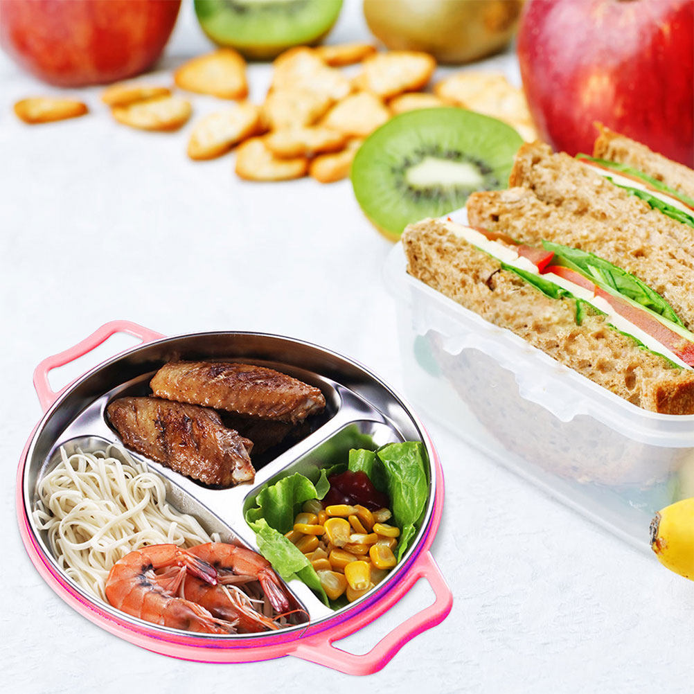 RVS kinderbord met compartimen - Food Snacks For Kids recensie en prijs